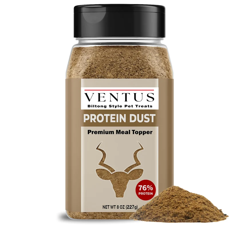 Ventus Topper Nourriture Chien – Venaison Pure, Ingrédient Unique, Sans Additifs, Sans Céréales, 8 oz