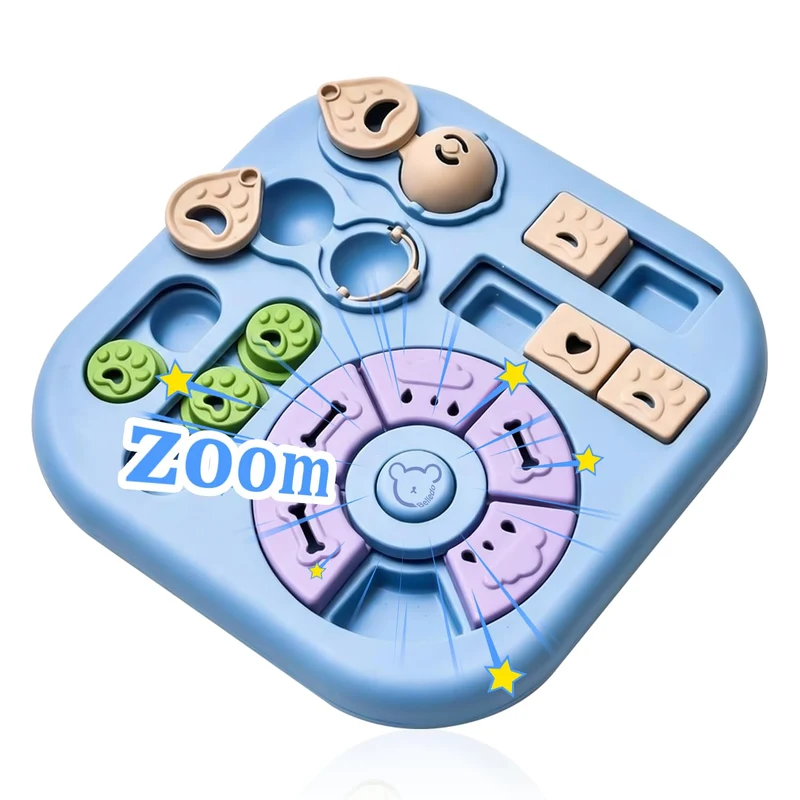 BELLEDO Jouet énigme interactif pour chiens – Stimulation mentale et friandises (petits et moyens)