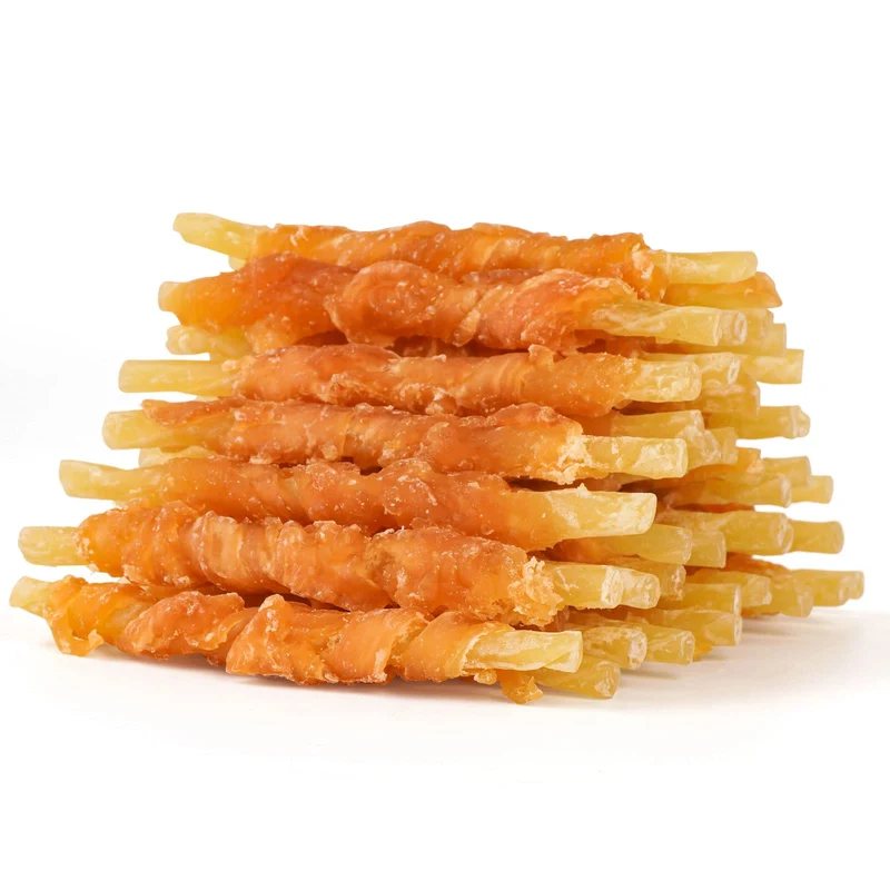 MON2SUN Friandises Sans Cuir – Bâtonnets Morue enrobés de Poulet pour Petits Chiens (400 g)