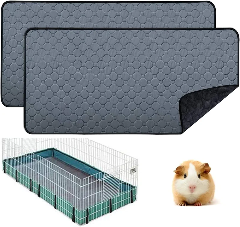 2 Tapis de Cage Pequano – Lavables, Imperméables et Réutilisables