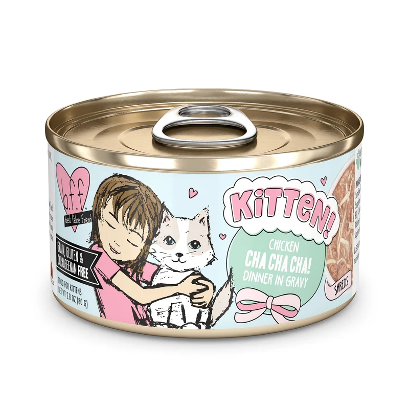 Weruva B.F.F. Chaton Cha Cha Cha au Poulet en Sauce – 2,8 oz Boîtes (Pack de 12)