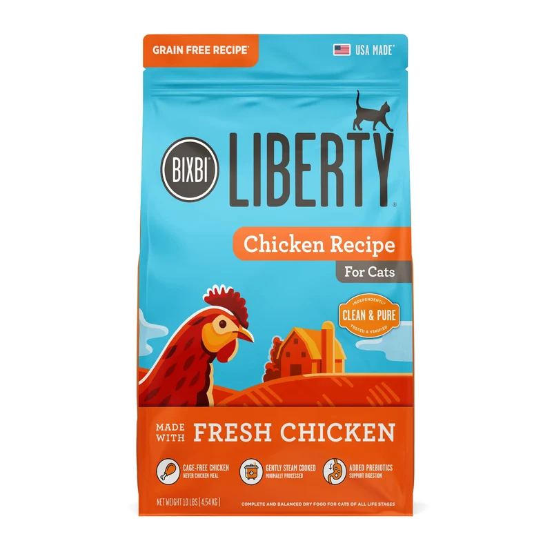 Liberty Croquettes Sèches au Poulet pour Chats, 1,36 kg – BIXBI