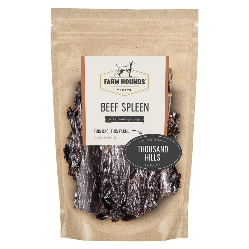 Farm Hounds Rate de Boeuf – Friandise naturelle pour chiens, 4 onces (113 g), fabriqué aux États‑Unis