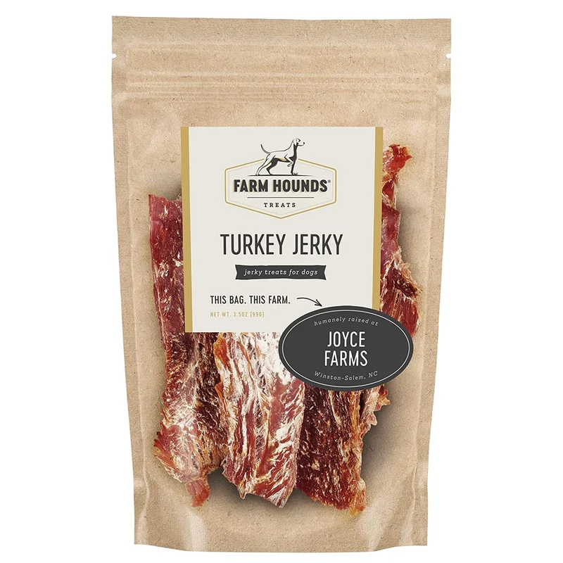 Farm Hounds – Friandise sèche à la dinde premium pour chiens – Dinde élevée humainement – Format cassable – Entraînement & Récompense – Fabriqué aux États-Unis