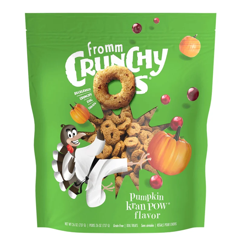 Fromm Crunchy Os Potiron Kran Pow – Friandises croquantes pour chien, recette à la dinde, 737 g