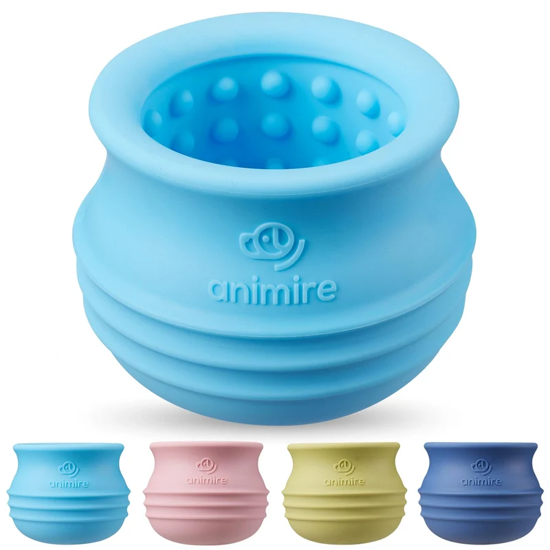 Animire – Jouet Distributeur de Friandises pour Chiens | Jeu Interactif Longue Durée – Bleu Clair