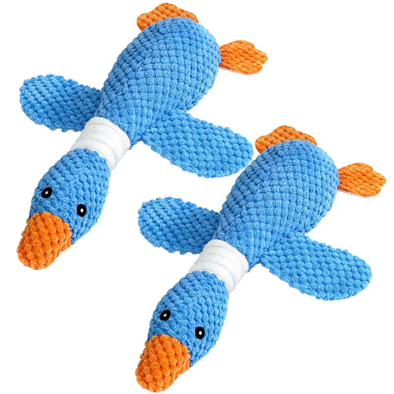 Vitscan – Pack de 2 Jouets Chien Canard Résistants avec Sifflet