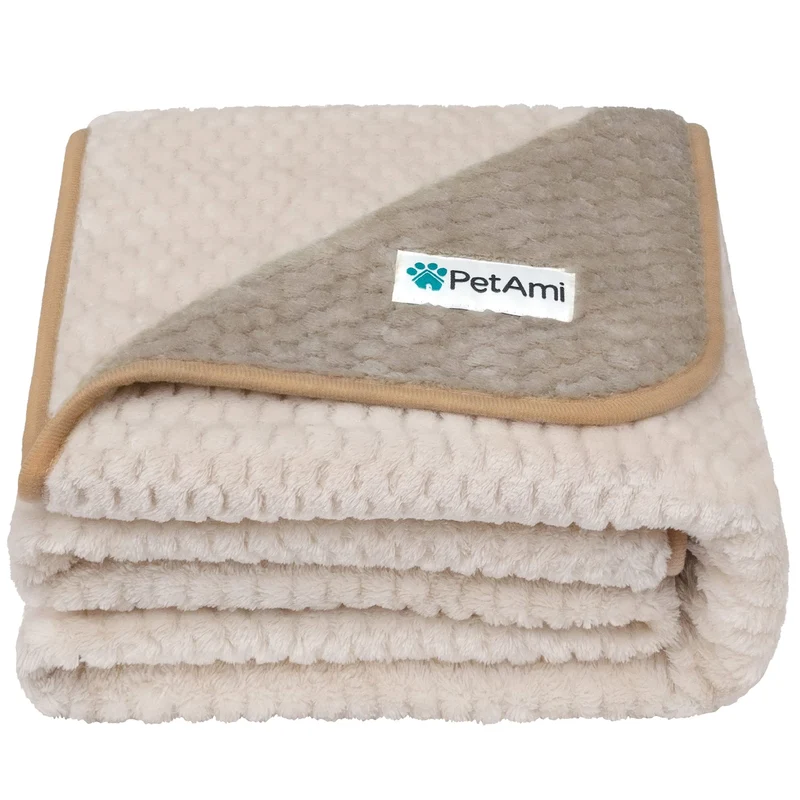 PetAmi Couverture Imperméable pour Chiens et Chats 40x60 Taupe Beige – Protège Meubles