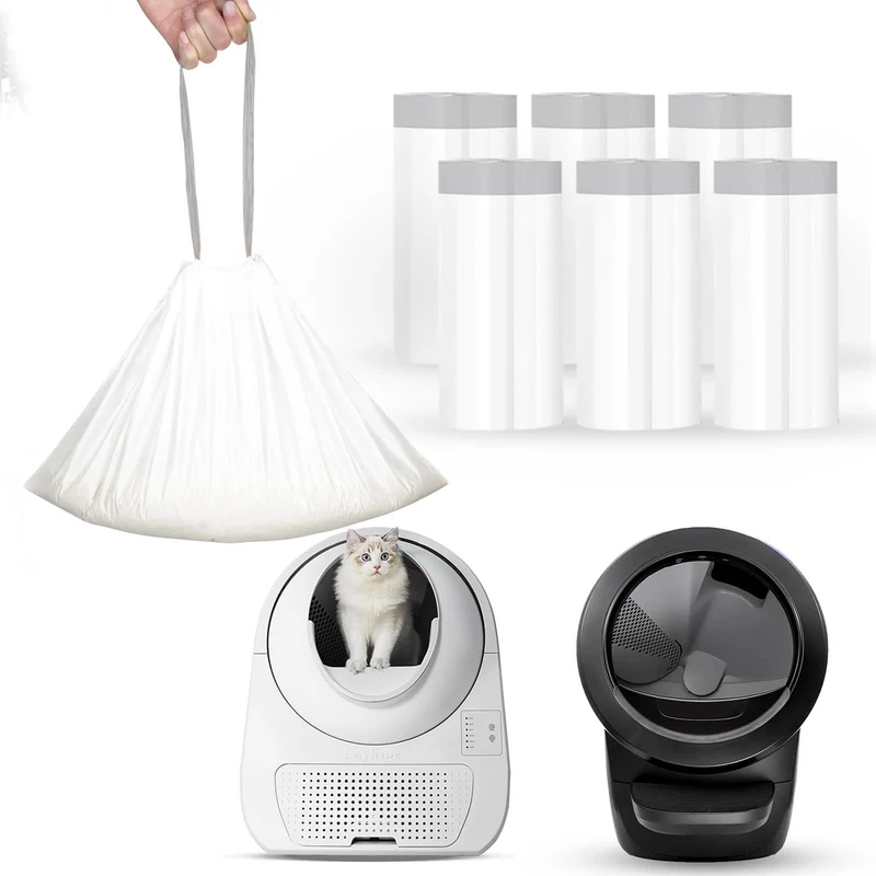 Loveishere Sacs Litière Automatiques 120 Pack – Compatibles SCOOPER YOUNG, LUXURY PRO et Litter Robot 4/3