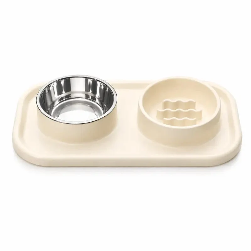 Gamelle anti glouton chaton double › Gaton