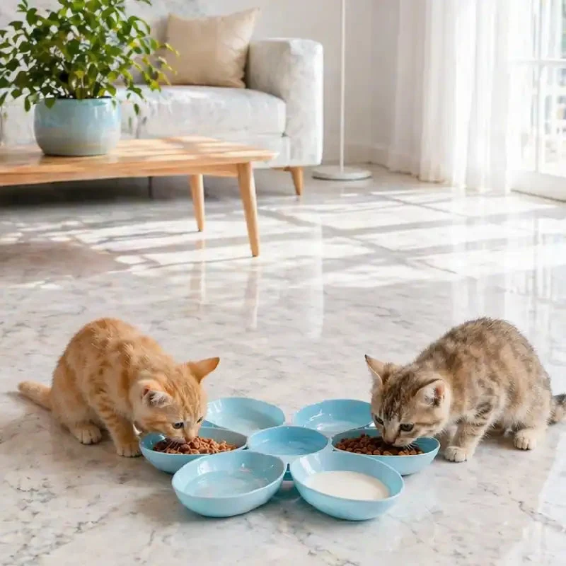 Gamelle fleur pour plusieurs chatons › Gaflora
