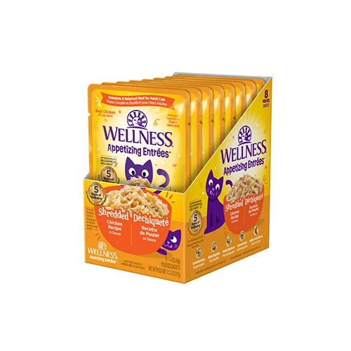 Wellness - Appetizing Entrées - Shredded Chicken Recipe in Sauce Wet Cat Food (1.4oz)
