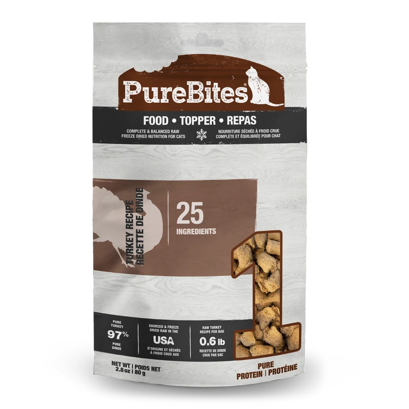 PureBites Cat Food Topper - Turkey Recipe