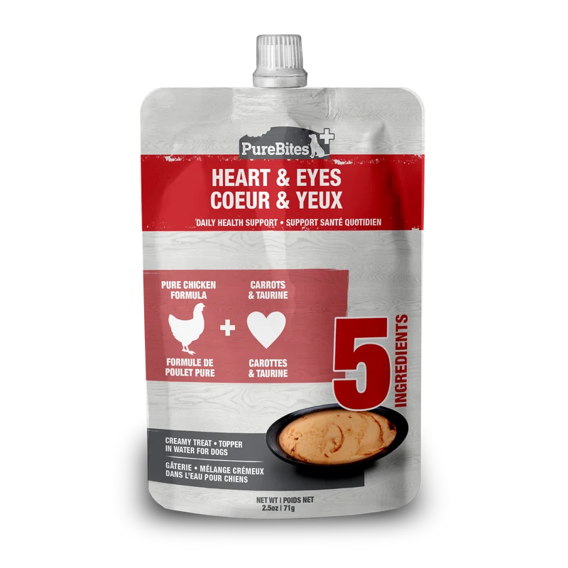 PureBites Dog Squeezables - Heart & Eyes (71g)