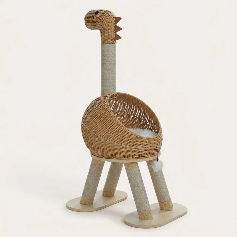 Arbre à chat design en bois — Tabi