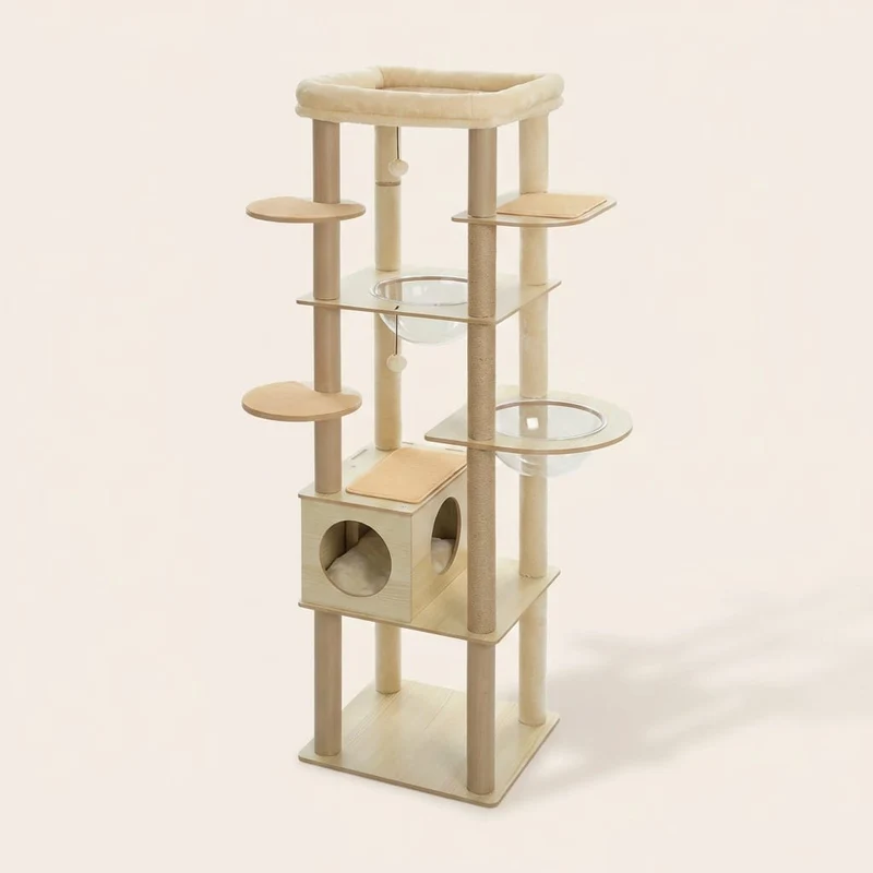Arbre à chat en bois — Mori