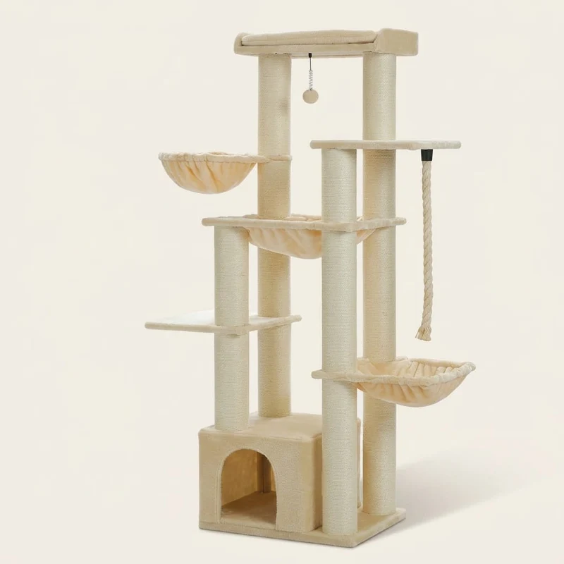Arbre à chat beige 170 cm — Hiro