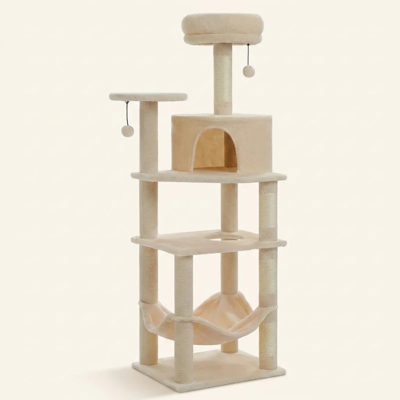 Arbre à chat bonne qualité beige — Yuki