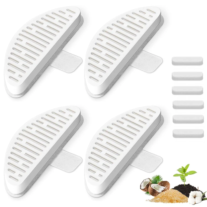 LUBERDUSH: Lot 4 filtres pour fontaine chat + Lot 6 éponges filtrantes – Compatible Uahpet 67oz/2L