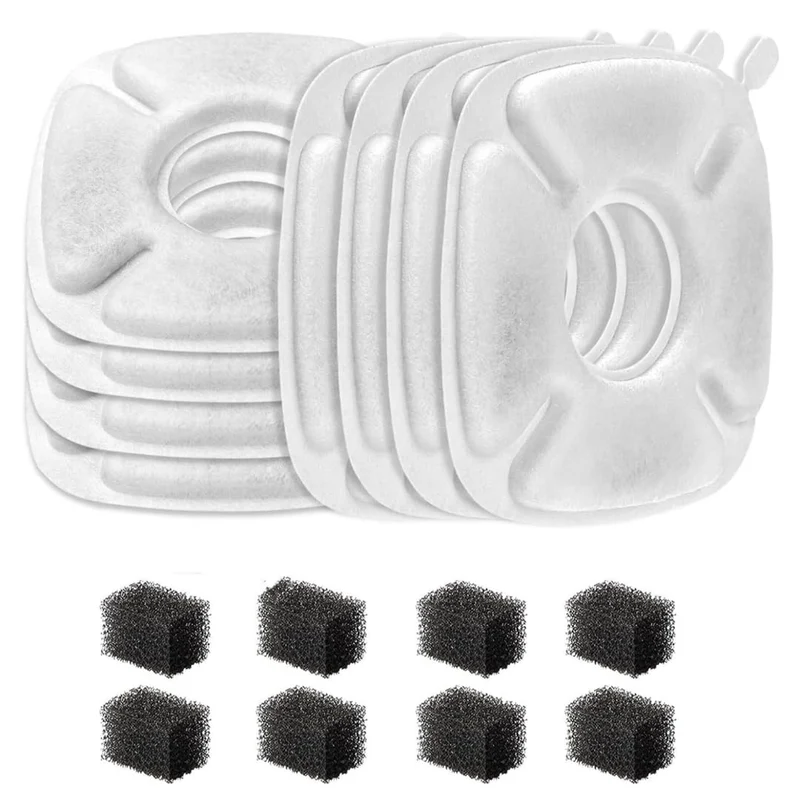 Allxin Filtres Remplacement Fontaine Chat 4 pouc es – Lot de 8 (Pré-filtre)