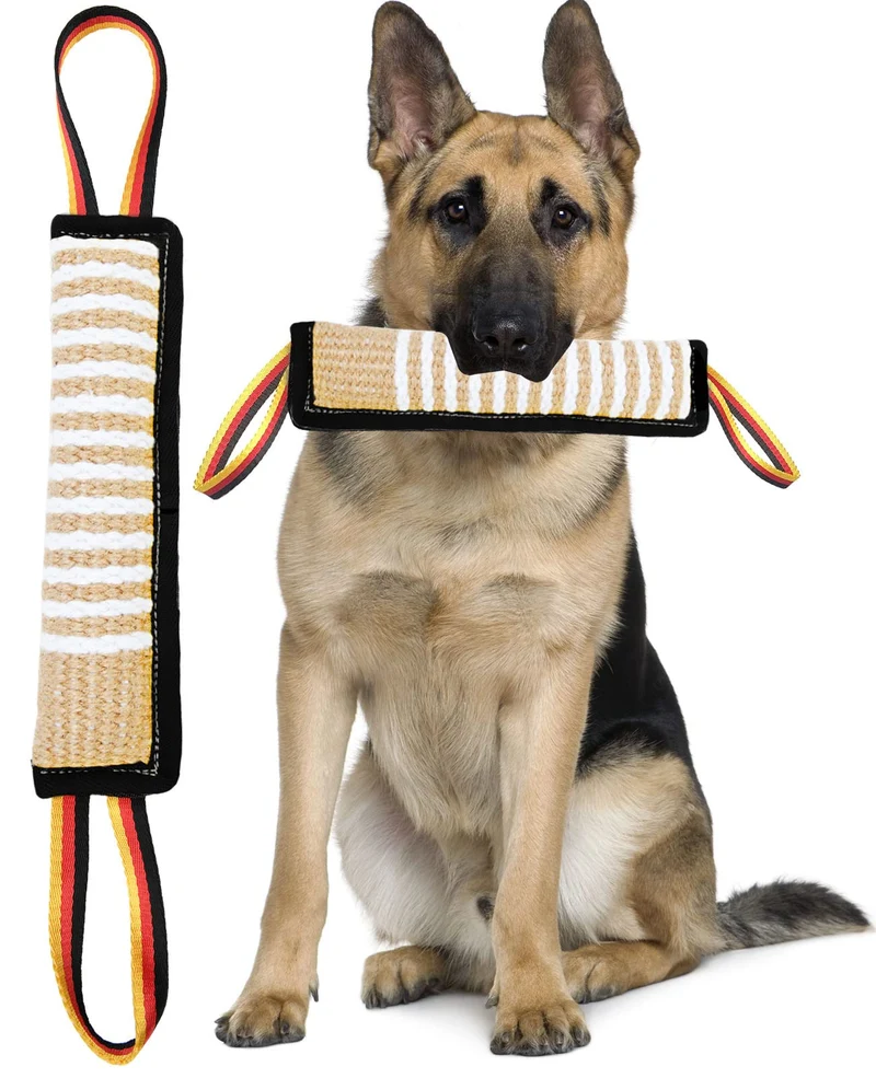 Clysoru Jouet Traîne en Jute – Entraînement Durable pour Chiens de Toutes Tailles