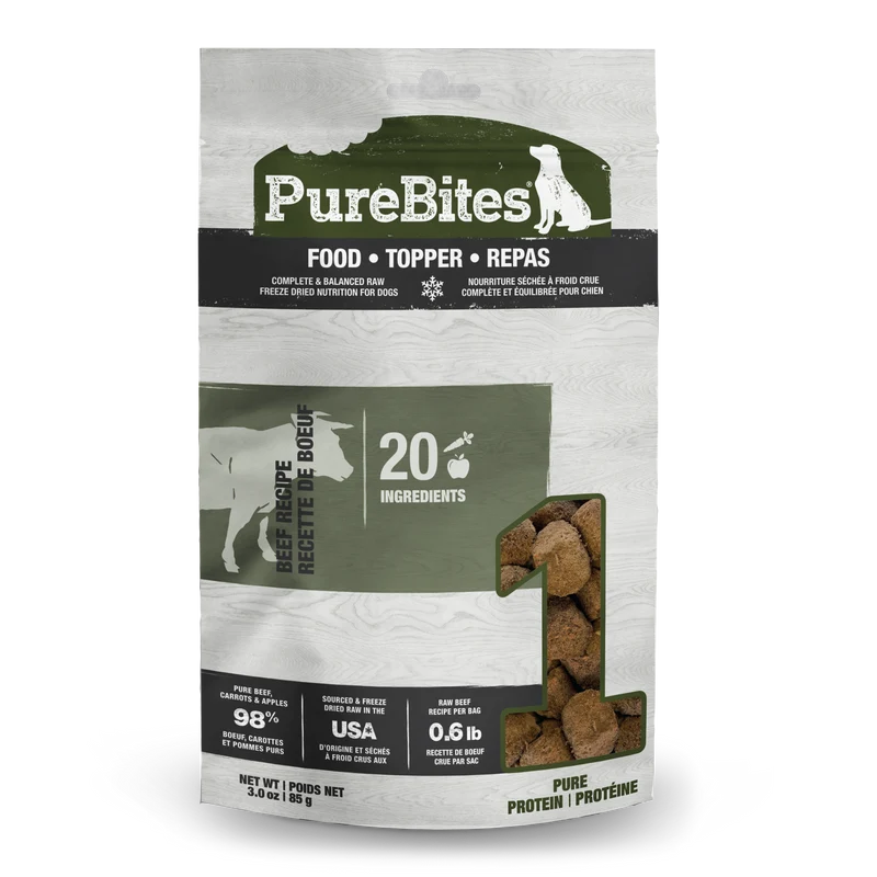 PureBites Dog Food Topper - Beef Recipe (85g)