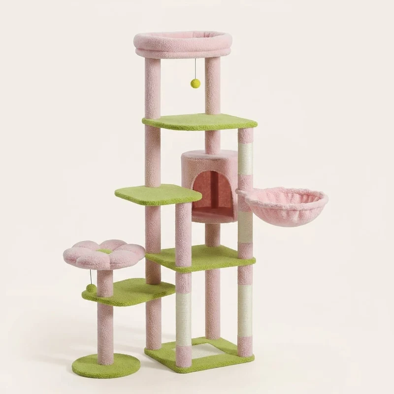 Arbre à chat en forme de fleur — Hanabi