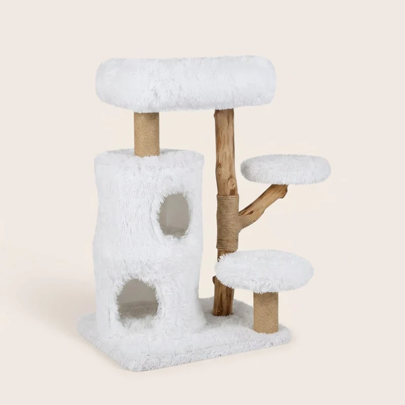 Arbre à chat bois flotté et sisal — Kiku