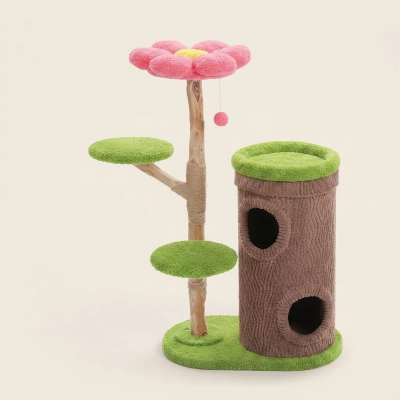 Arbre à chat bois brut — Arashi