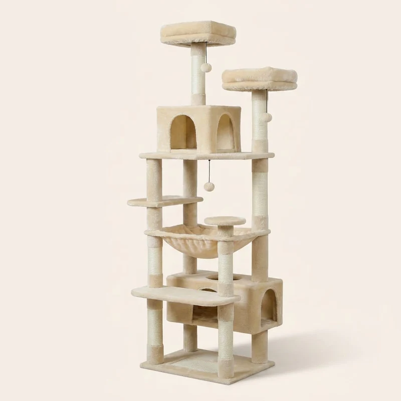 Arbre à chat très haut beige — Fuyu