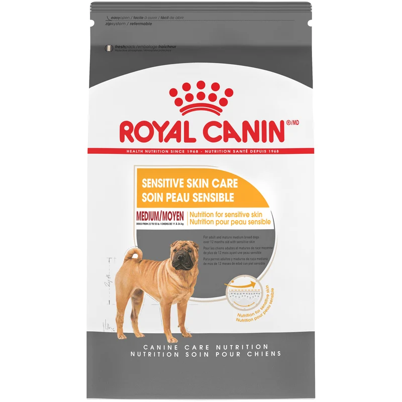 Royal Canin Medium Sensitive Skin Care Dry Dog Food (30lb)