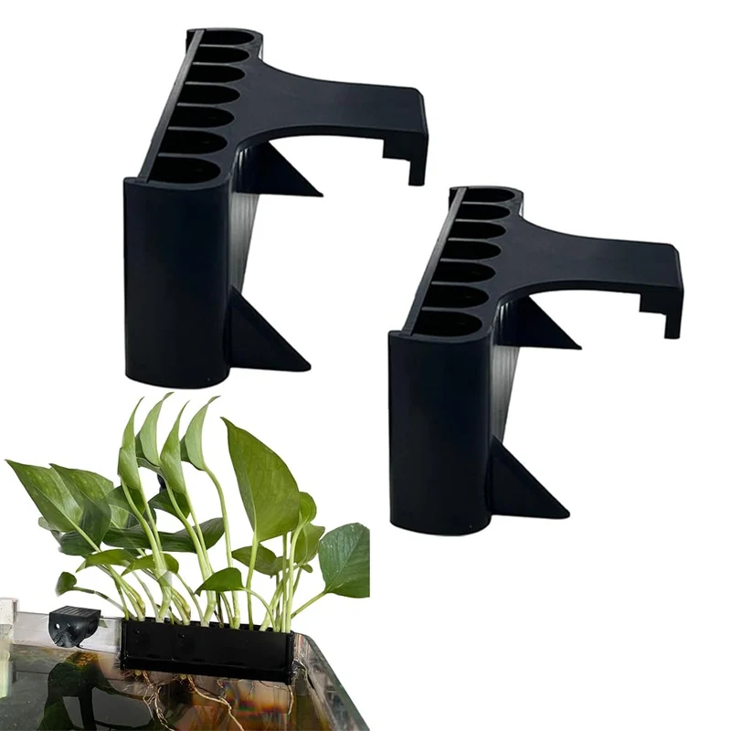LAIKADI – 2 pièces Porte-plante Aquatique haut à 7 trous pour bac à poissons