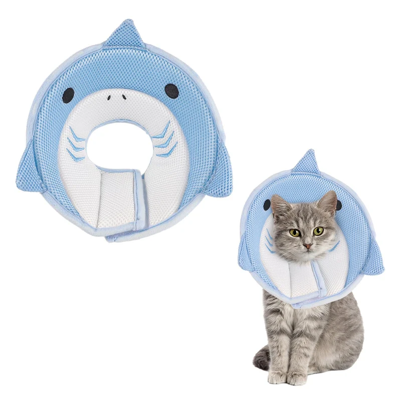 FRIUSATE Collier-cône pour chats – Doux, Ajustable et Confortable pour la Récupération