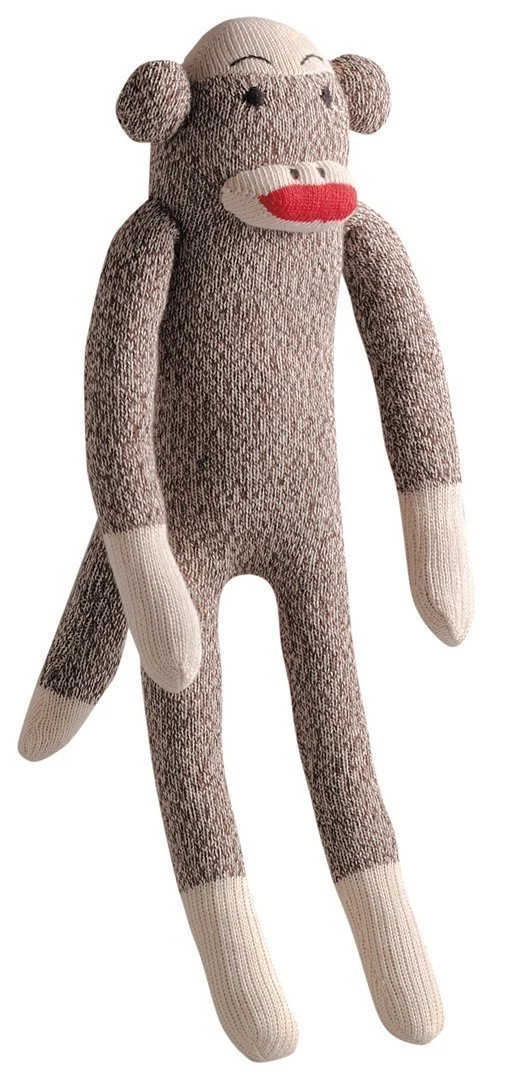 Multipet Sock Pal Singe Peluche pour Chien — Tailles Petit, Moyen et Grand