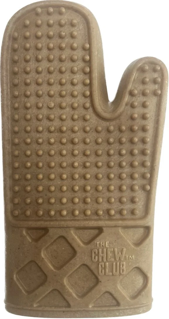 Powerbone Chewable Dog Toy, Nylon & Bamboo - Oven Mitt 7"