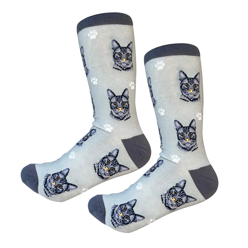Sock Daddy Unisex - Grey Tabby Cat
