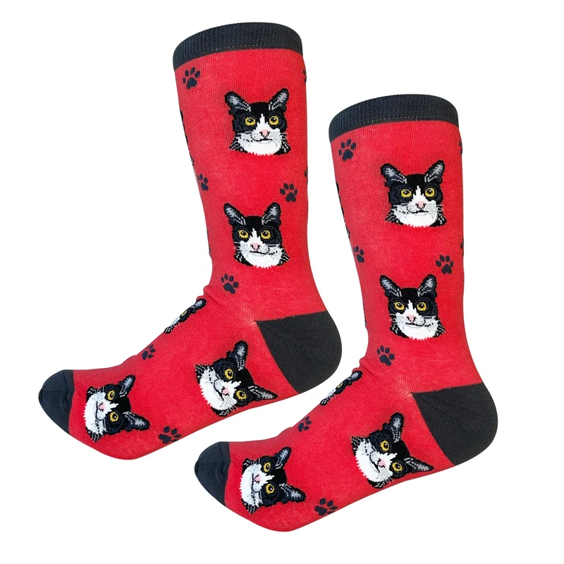 Sock Daddy Unisex - Black & White Cat