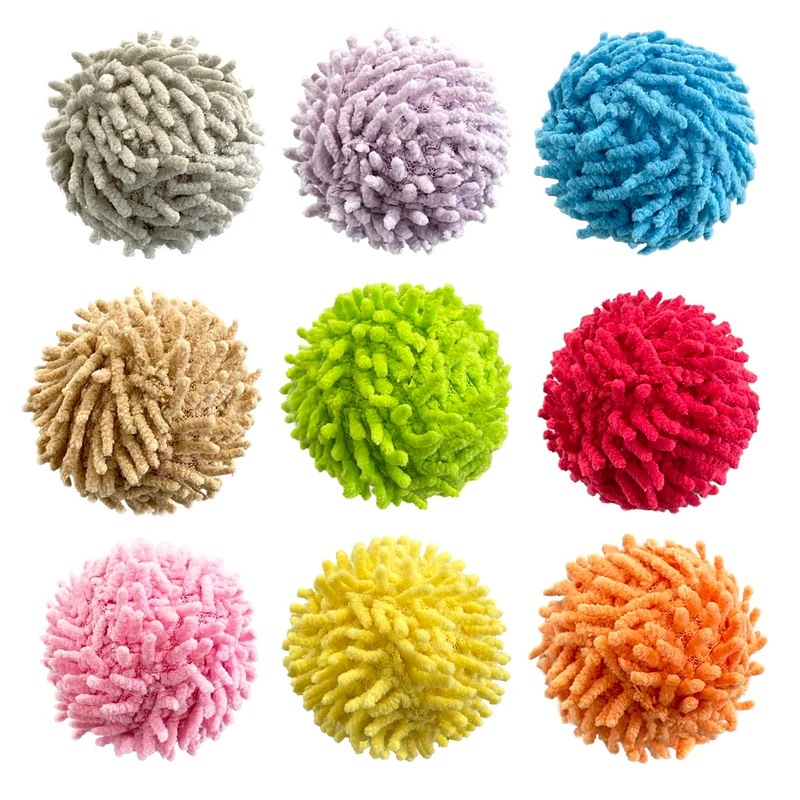 YUBONUS - 9 pièces de boules pompon pour chat d’intérieur avec cloche – Multicolores