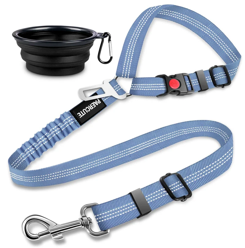 Paercute – Ensemble de 2 ceintures de sécurité pour chien, réglables et durables
