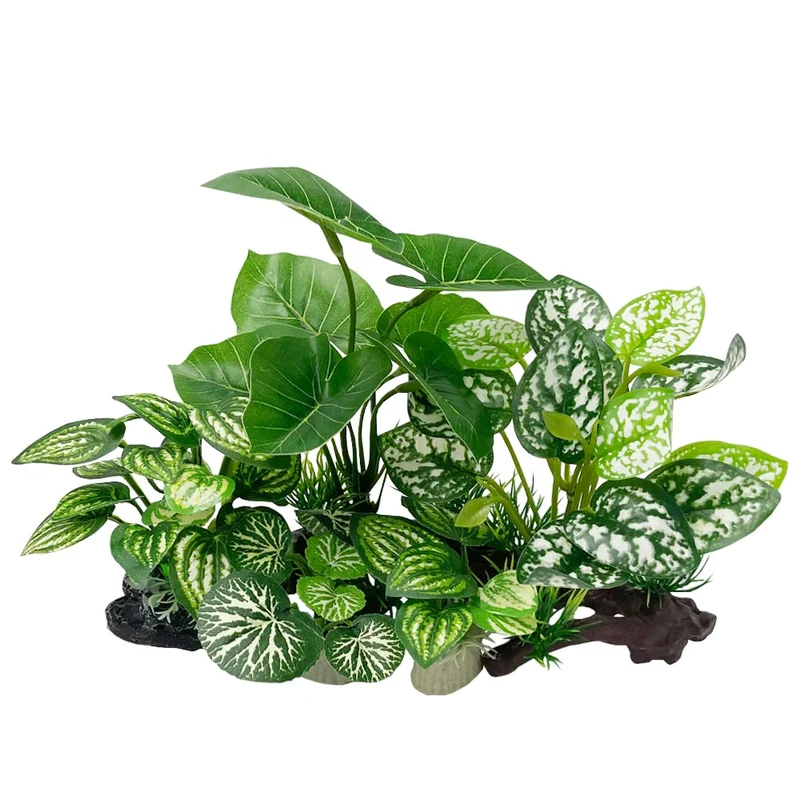 Smoothedo-Pets Décor Aquarium Mix Feuilles — Caves et Refuges Betta