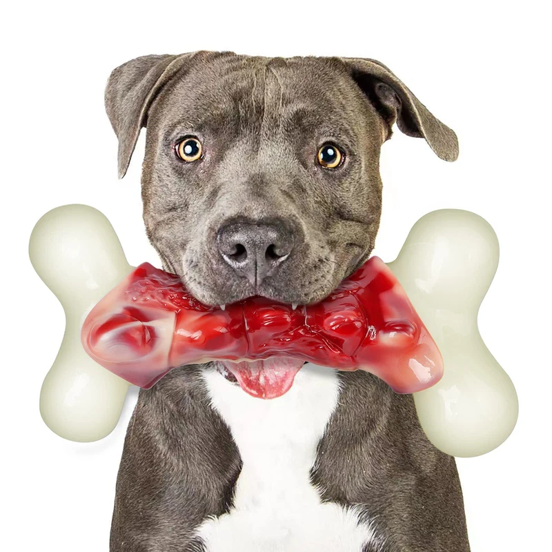 DEBAK – Jouets pour Chiens Aggressifs et Mordeurs | Os Durables et Incassables pour Grands Chiens