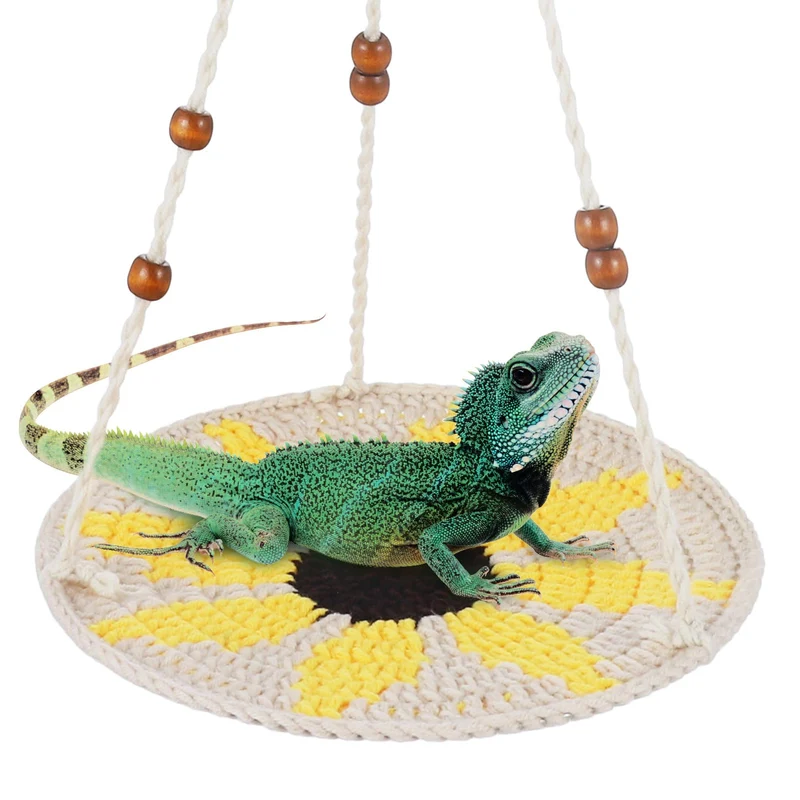 Jspupifip Hamac Réptile – Accessoires terrarium Dragon Barbu, Gecko et Lézard