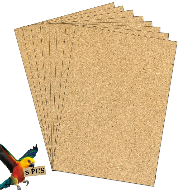 Clyairmao Papier-gravier pour Cage d'Oiseaux – Liner 17 x 11 pouces, 8 Feuilles, Facile à Nettoyer
