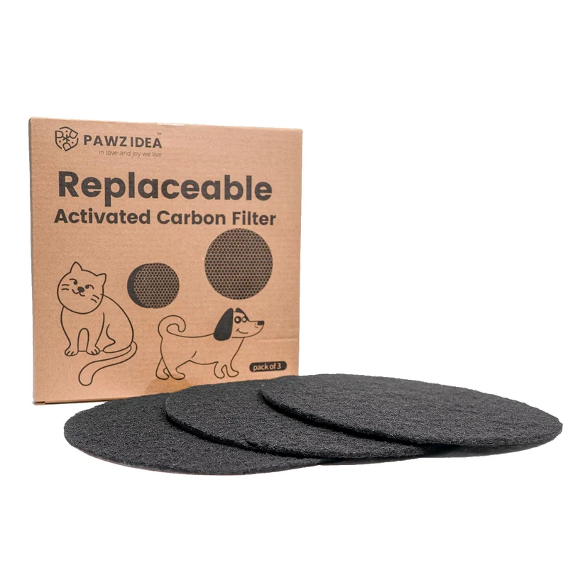 PAWZIDEA – Ensemble de 3 Filtres Charbon Actif pour Poubelle Extérieure 3,1 Gal – Contrôle des Odeurs