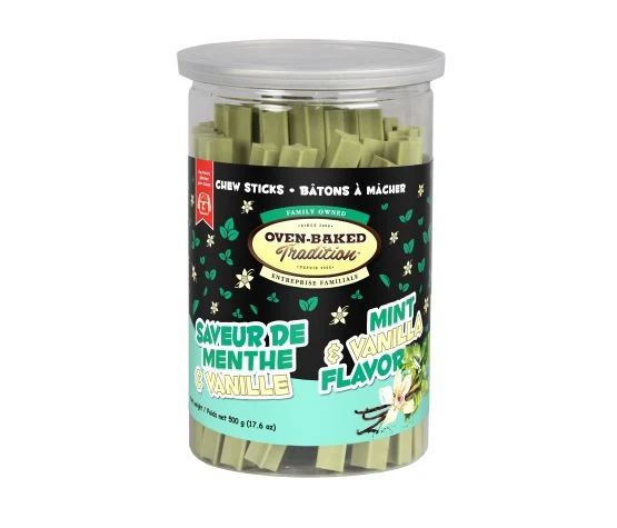 Oven Baked Tradition - Dog Treats Dental Stix - Mint & Vanilla 500g