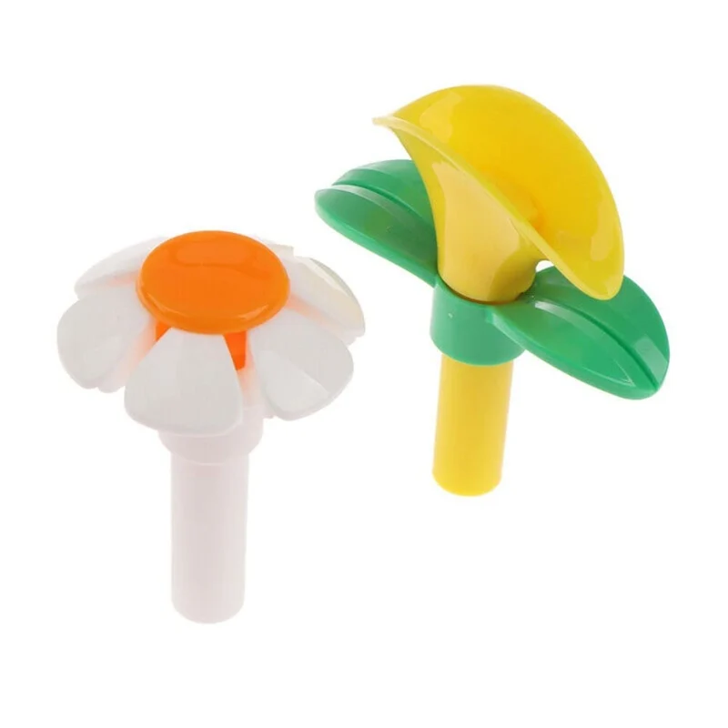 Gofidin – 2 pièces embout buse fleur pour fontaine chat, haut rond et cubique