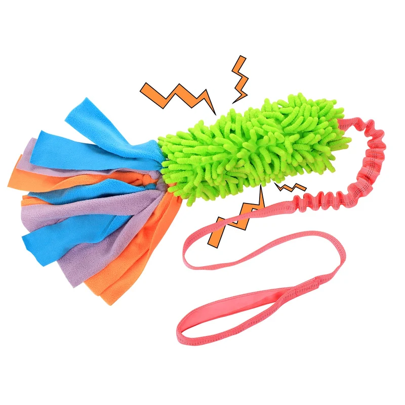 SCHITEC Jouet de Traction pour Chiens – Corde Élastique avec Sifflet, Jeux Interactifs et Entraînement