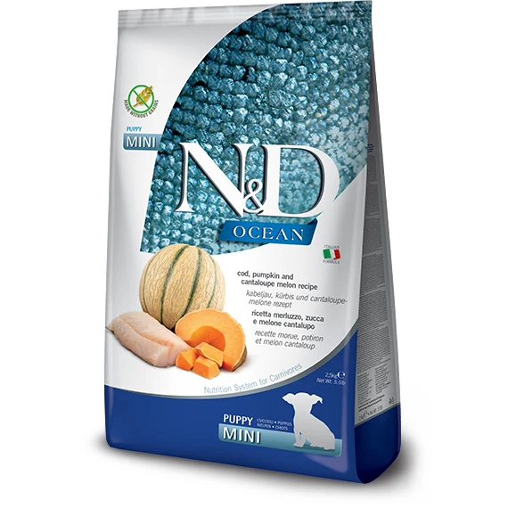 Farmina N&D Ocean - Puppy Mini Cod & Pumpkin & Cantaloupe Melon - Puppy Food 5.5lb
