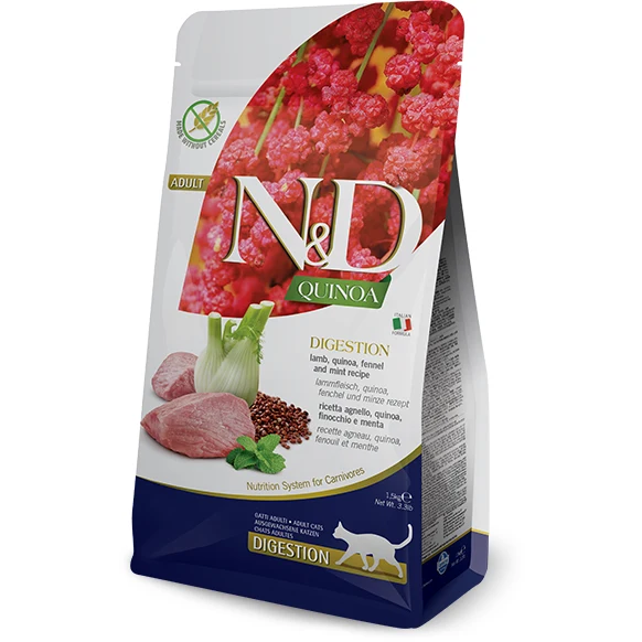 Farmina N&D (Natural & Delicious) Quinoa - Digestion Lamb Cat Food 3.3lb