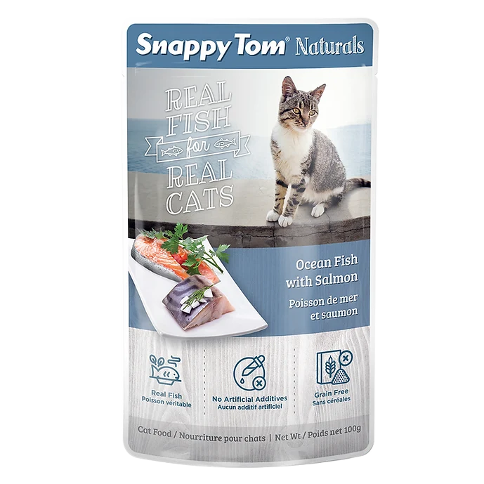 Snappy Tom - Naturals - Ocean Fish & Salmon Pouch Cat Food (100g)